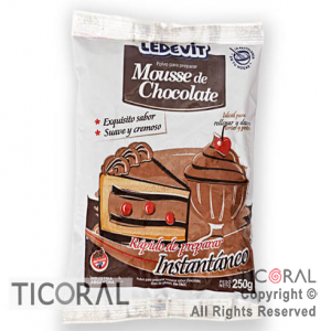 MOUSSE CHOCOLATE X 250GR LEDEVIT x 12